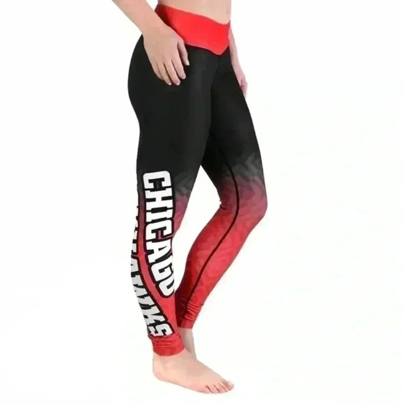 NWOT CHICAGO BLACKHAWKS LEGGINGS 🏒🥅 - Picture 2 of 3